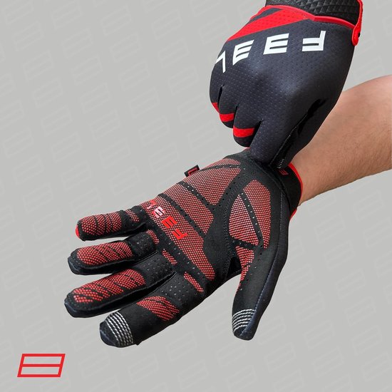 Sim Racing Handschoenen - Racehandschoenen Stuur - Precisie Stuurcontrole - Extra Grip Ontwerp - XX-Small - Rood — afbeelding 2