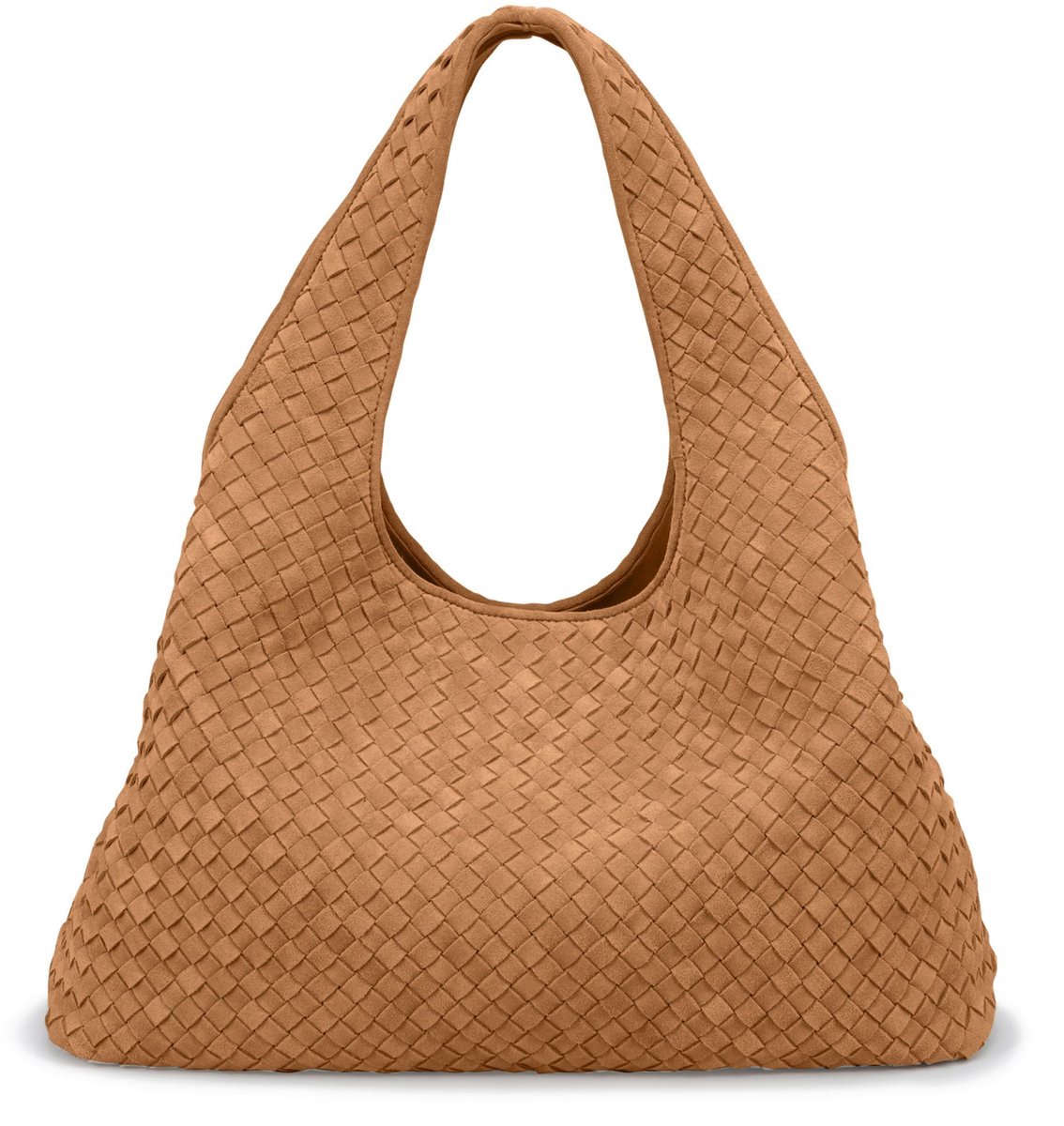 LES VISIONNAIRES PAZ Weave Schoudertas Leer 44 cm - Dames - golden brown
