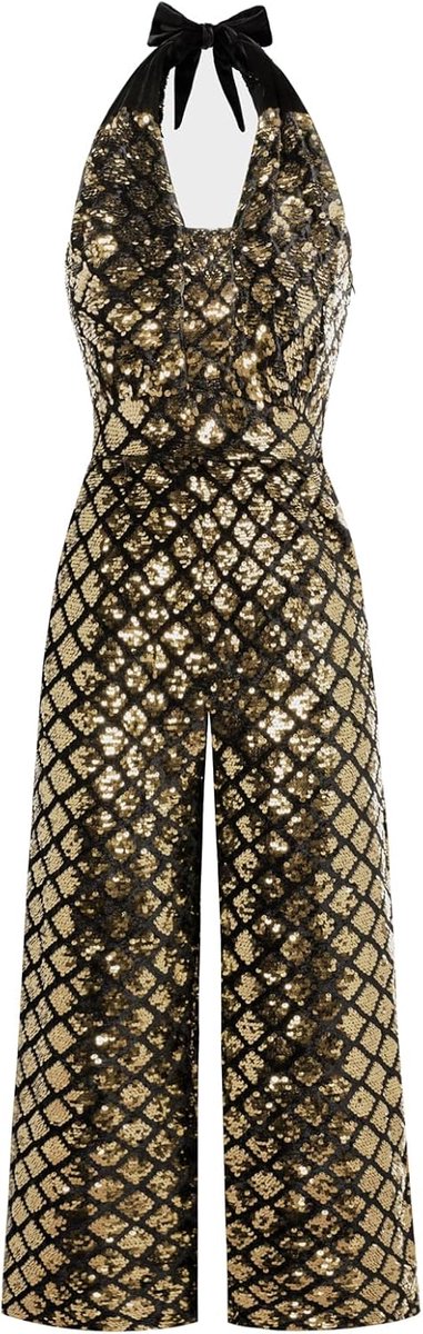 Dames Jumpsuit - Elegante Broekpak - Feestelijk Uitgaan - Gekreukelde Rug