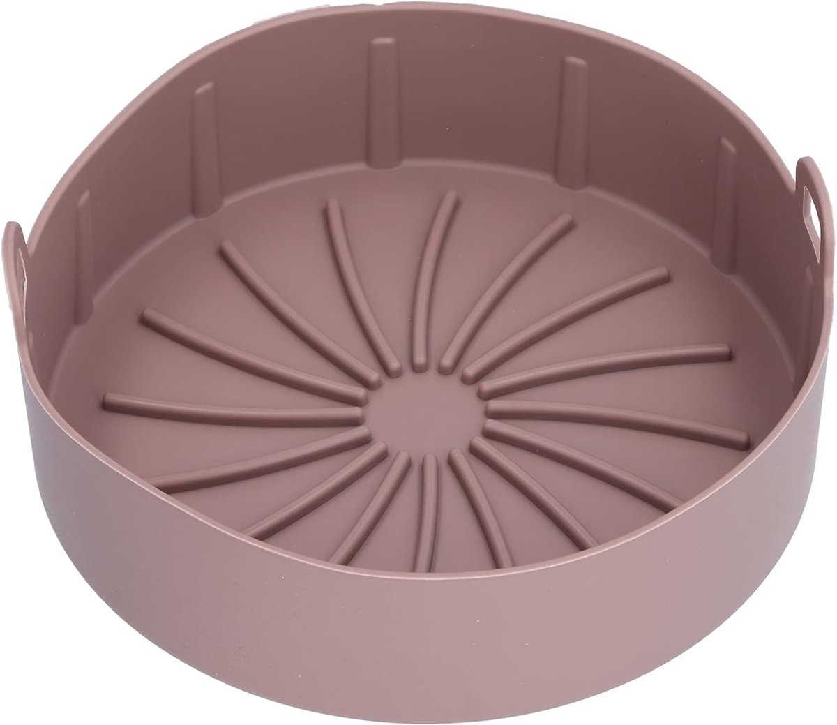 Airfryer Bakvorm Siliconen Vorm Bakken en Braden Herbruikbaar en Duurzaam 20.5 cm Rond Roze