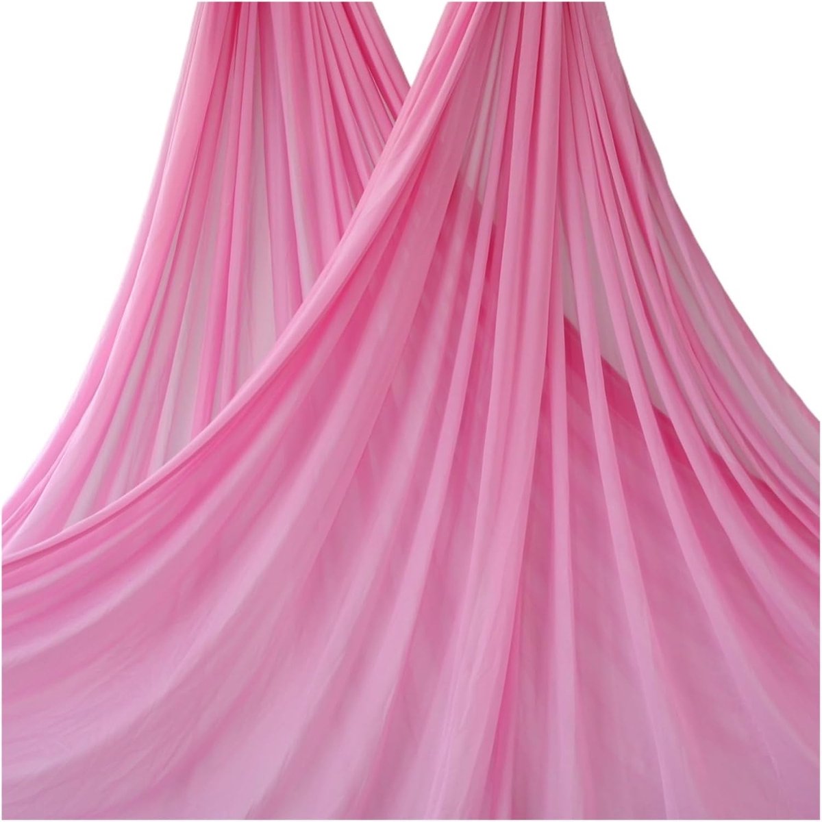 Yoga Hangmat - Luchtyoga Doek - Kracht Opbouwen - Hoge Draagkracht - 5 Meter - Roze