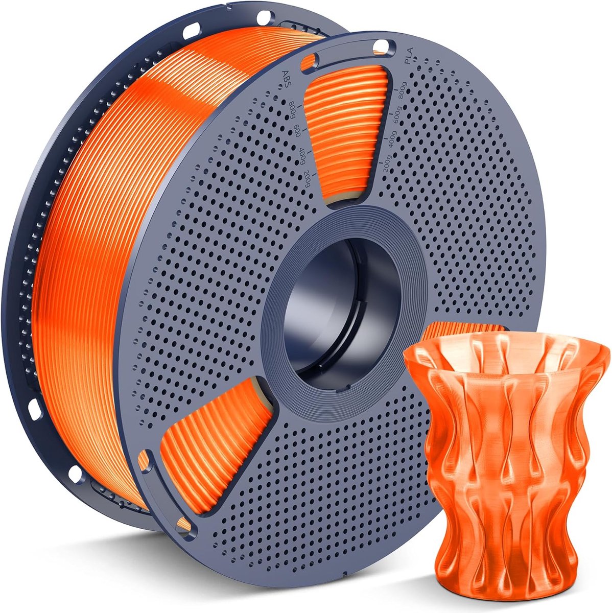 3D Printer Filament - PLA Draad - Modelbouw Printen - Maatnauwkeurig +/- 0.02mm - 1.75mm 1kg - Transparant Oranje