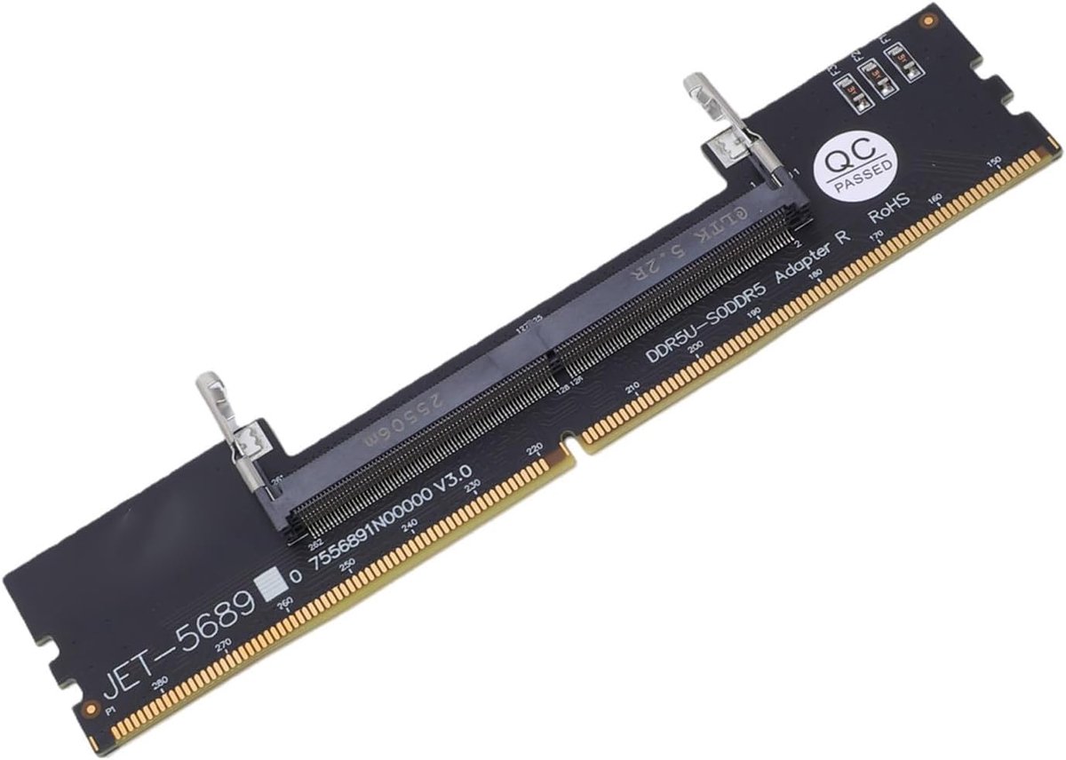 Geheugen Adapter - Converter Module - Computer Testen - DDR5 SO-DIMM Naar DIMM - 16 x 6 x 1 cm