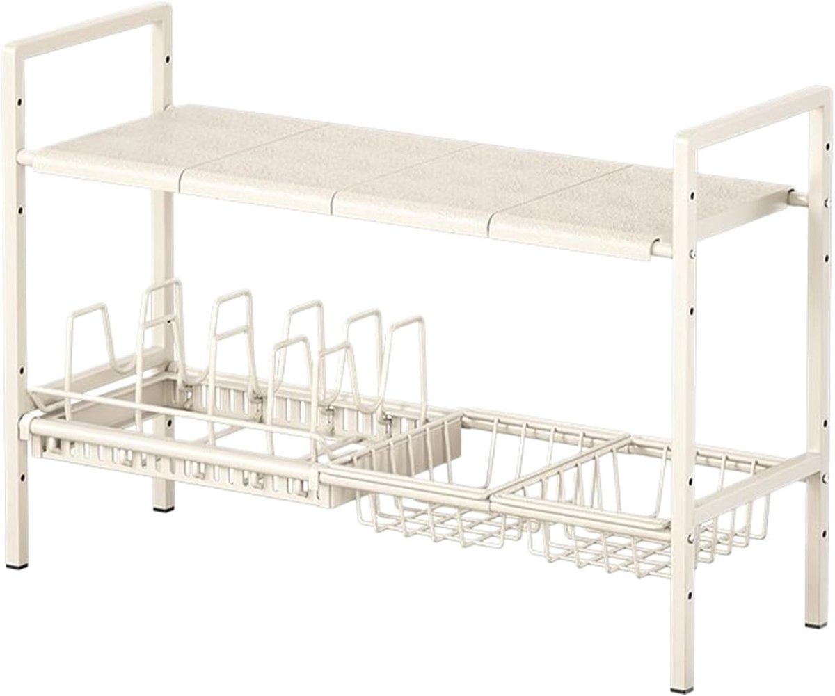Opbergrek Keuken - Keuken Organizer - Onder Gootsteen - Dubbele Laag - 53x48.5x25cm