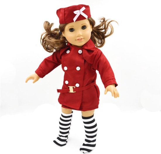 Poppenkleding Set - Poppen Outfits - Poppen Aankleden - Voor 43-46 cm poppen - 2 Stuks - Blauw — afbeelding 2