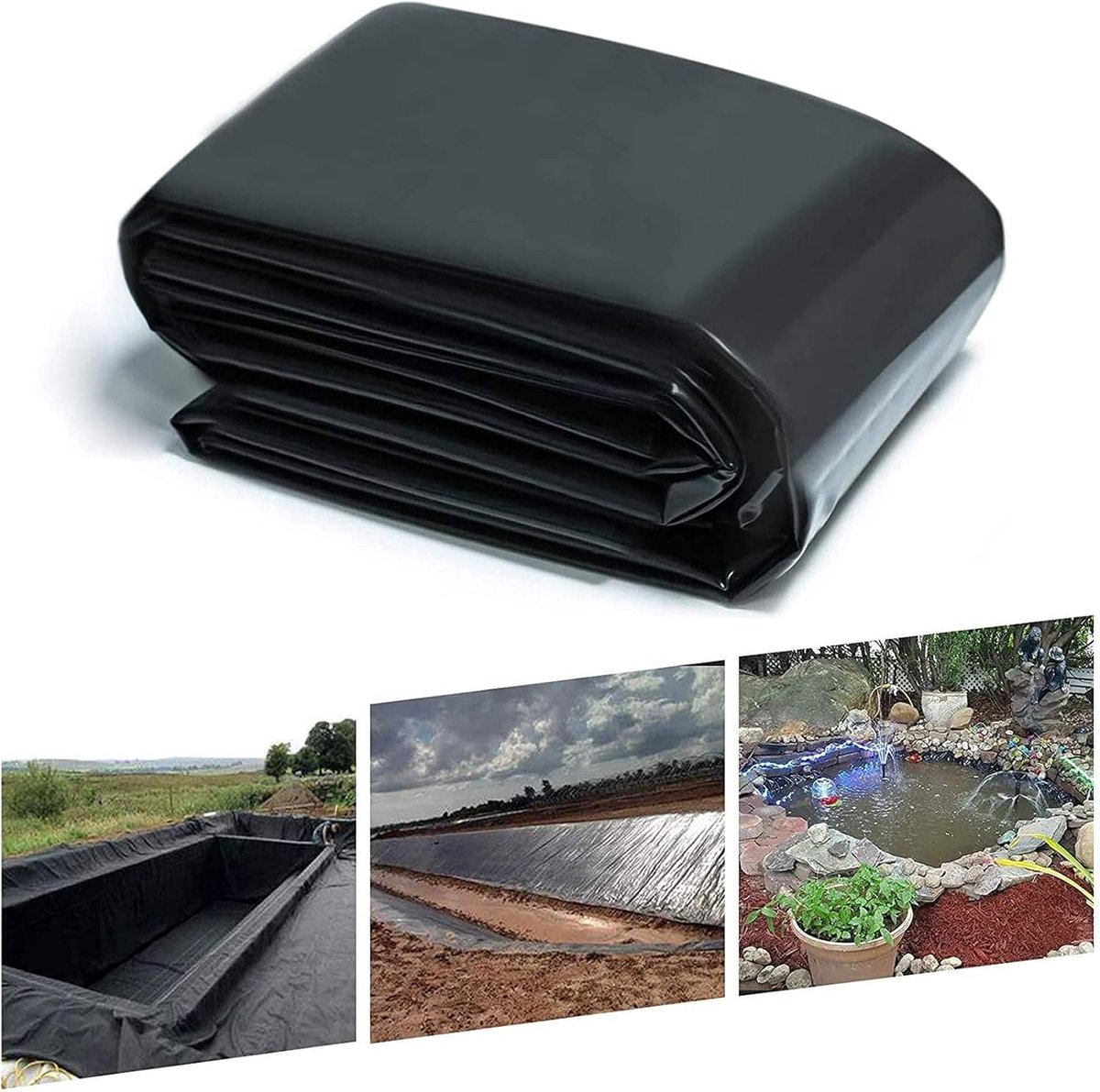 Rubber Vijverfolie - EPDM Liner - Koivijvers Aanleggen - 79 mm dik - Zwart
