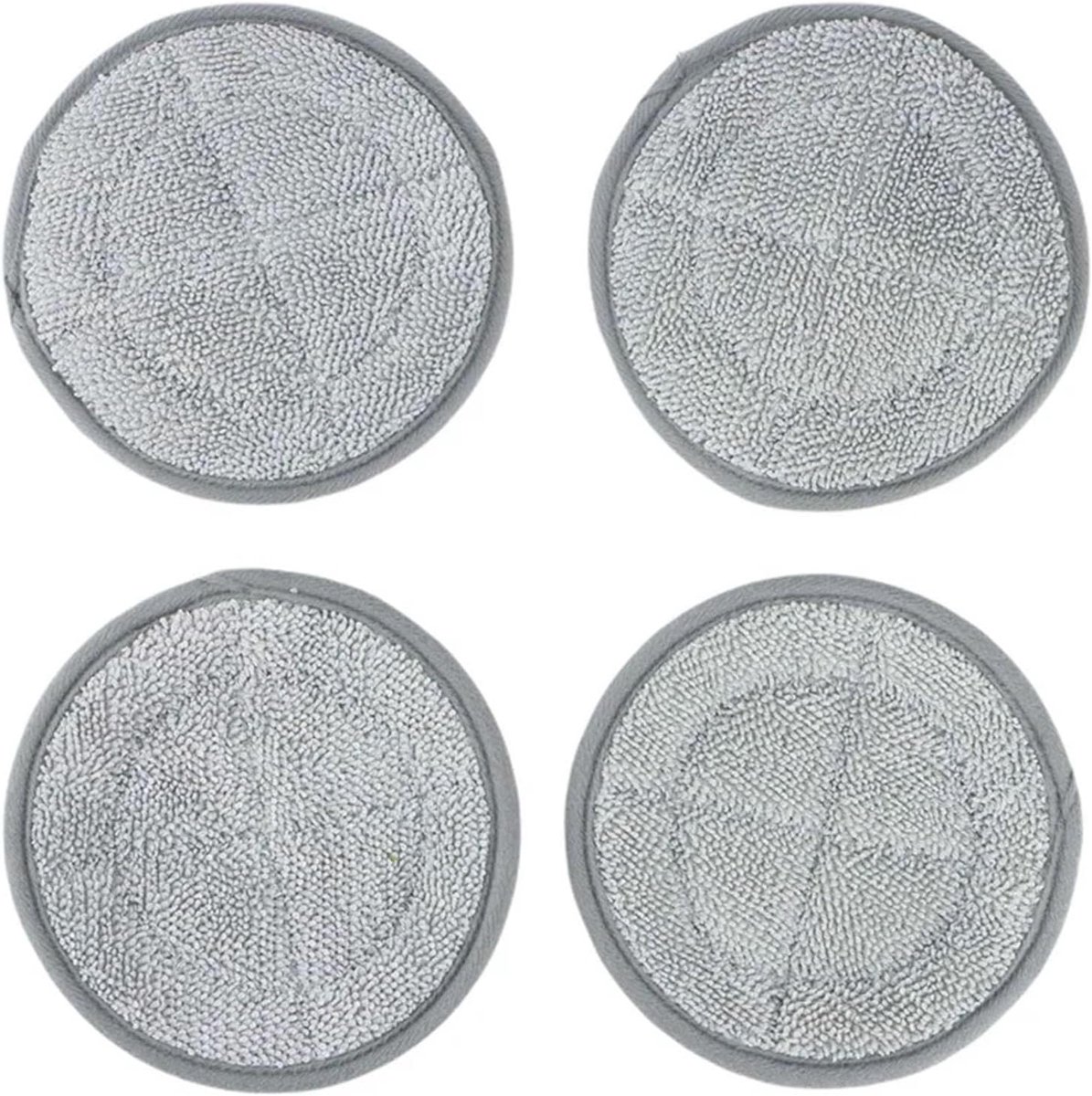 Vervangende Moppads - Dweildoeken - Stoomreinigen - Sterke absorptie - 13x13cm - Grijs