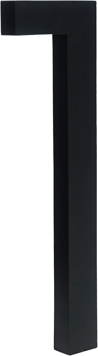 Huisnummer - Adrescijfer - Deur Montage - Eenvoudige Installatie - 4 Inch Hoog - Zwart