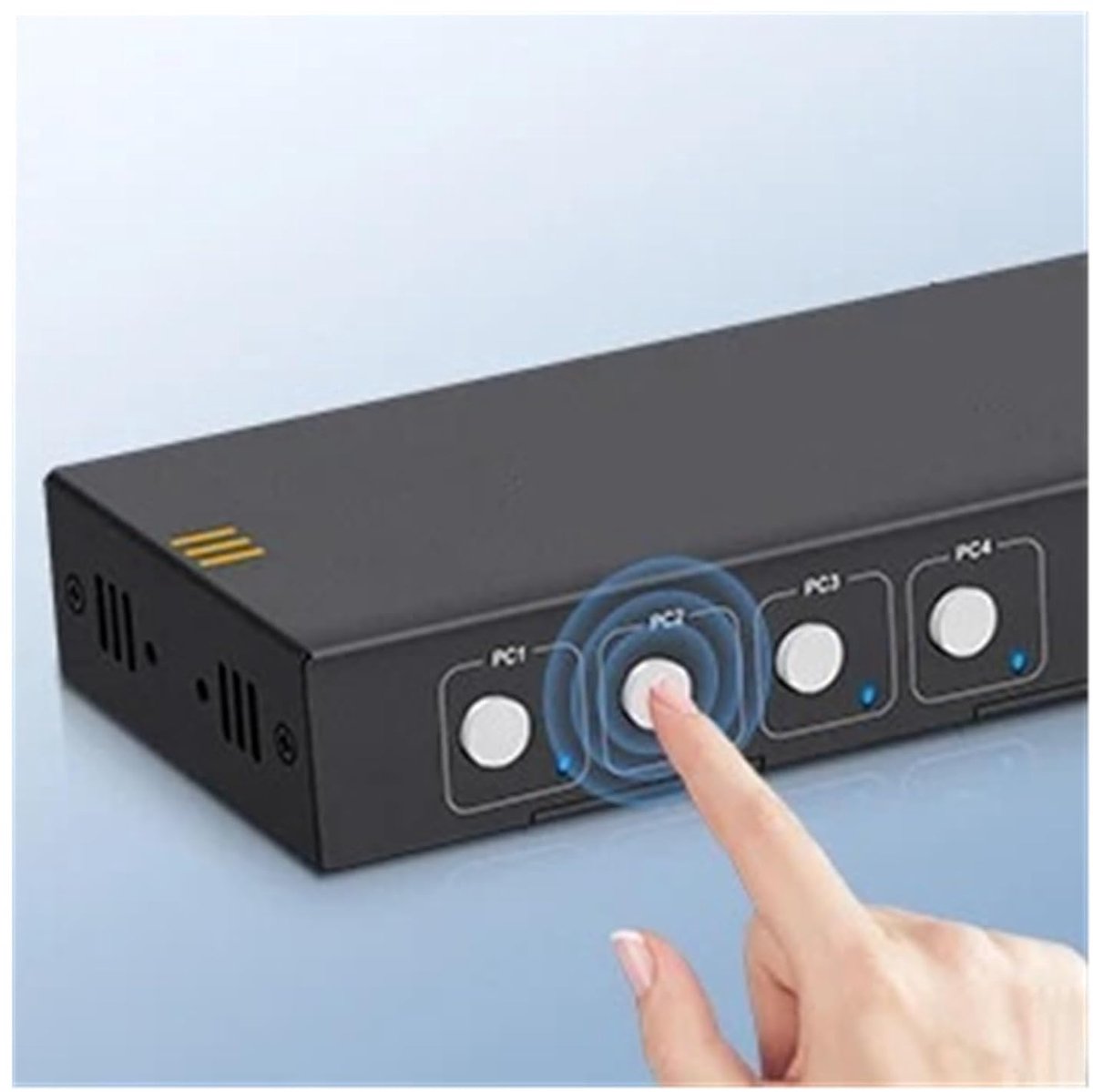 Videoschakelaar - KVM Switch - Meerdere PC's - 4K 60Hz - Compact Ontwerp