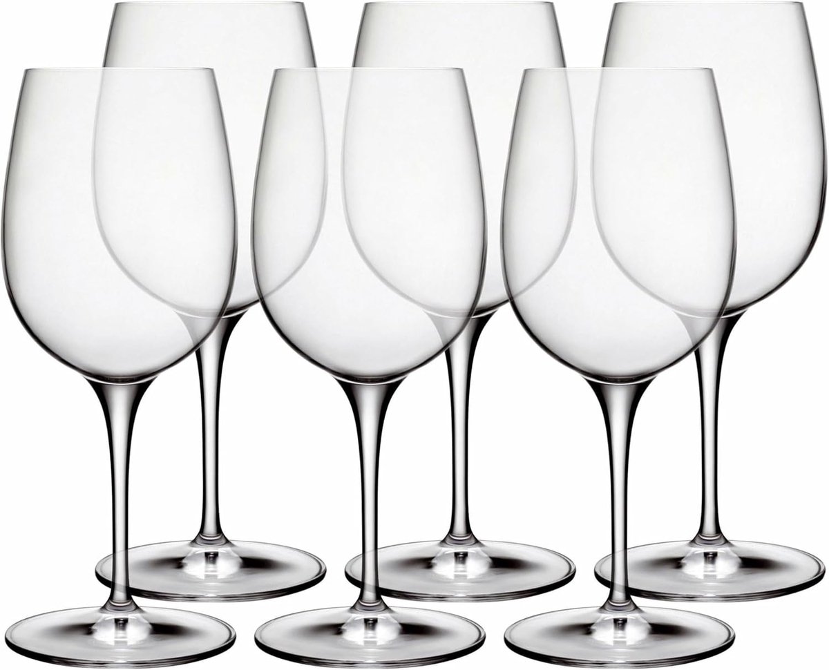 Wijnglazen Set - Grote Glazen - Feestelijke Gelegenheden - Vaatwasmachinebestendig - 48 cl - Transparant