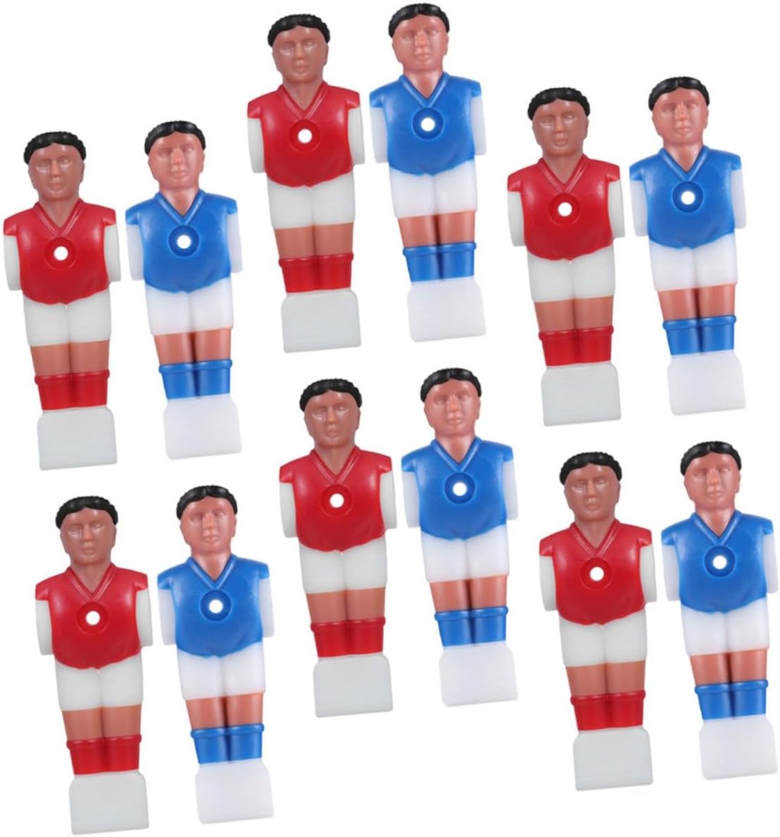 Tafelvoetbal Spelers - Vervangende Onderdelen - Verbeterde Spelervaring - Compact Lichtgewicht Ontwerp - 11 x 4 x 2.5 cm - Multi