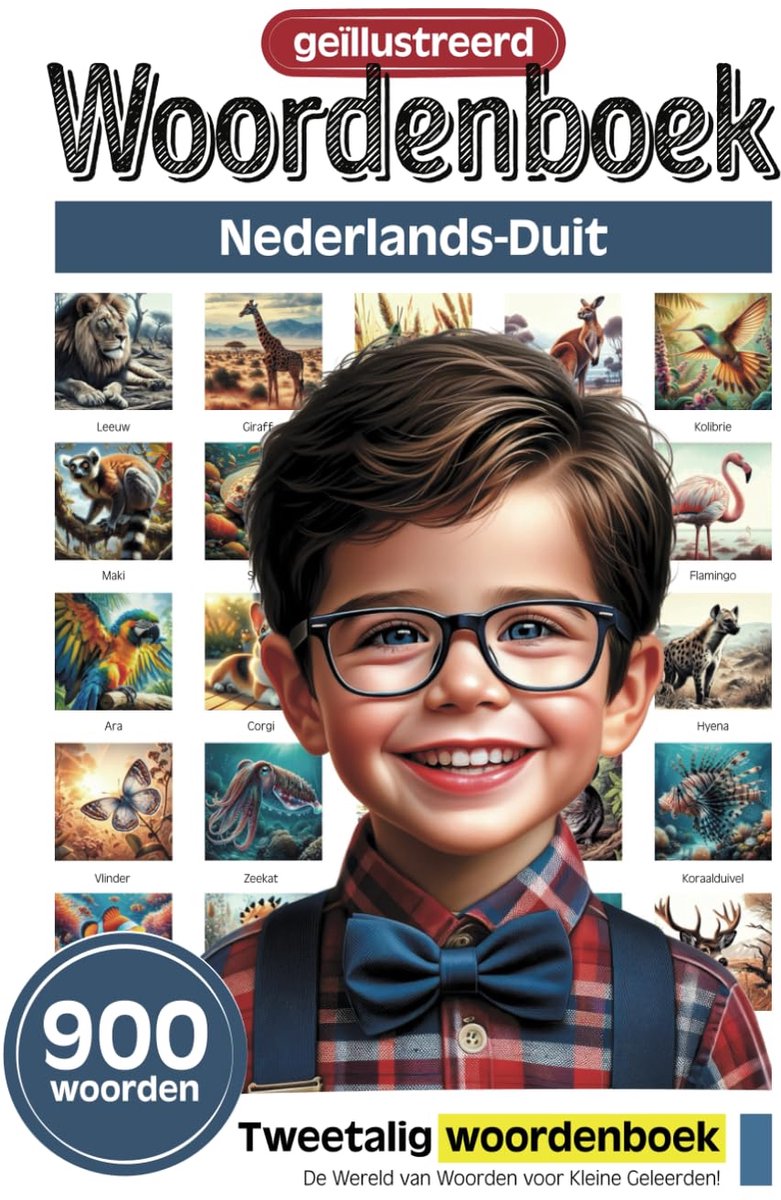 Woordenboek Kinderen - Nederlands Duits - Taal Leren - Meer Dan 900 Woorden - 152 Pagina's