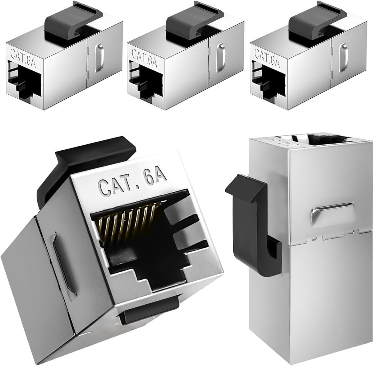 RJ45 Koppeling Module - Ethernet Verbinding - Kabel Verlengen - 10 Gbps Snelheid - 5 Stuks