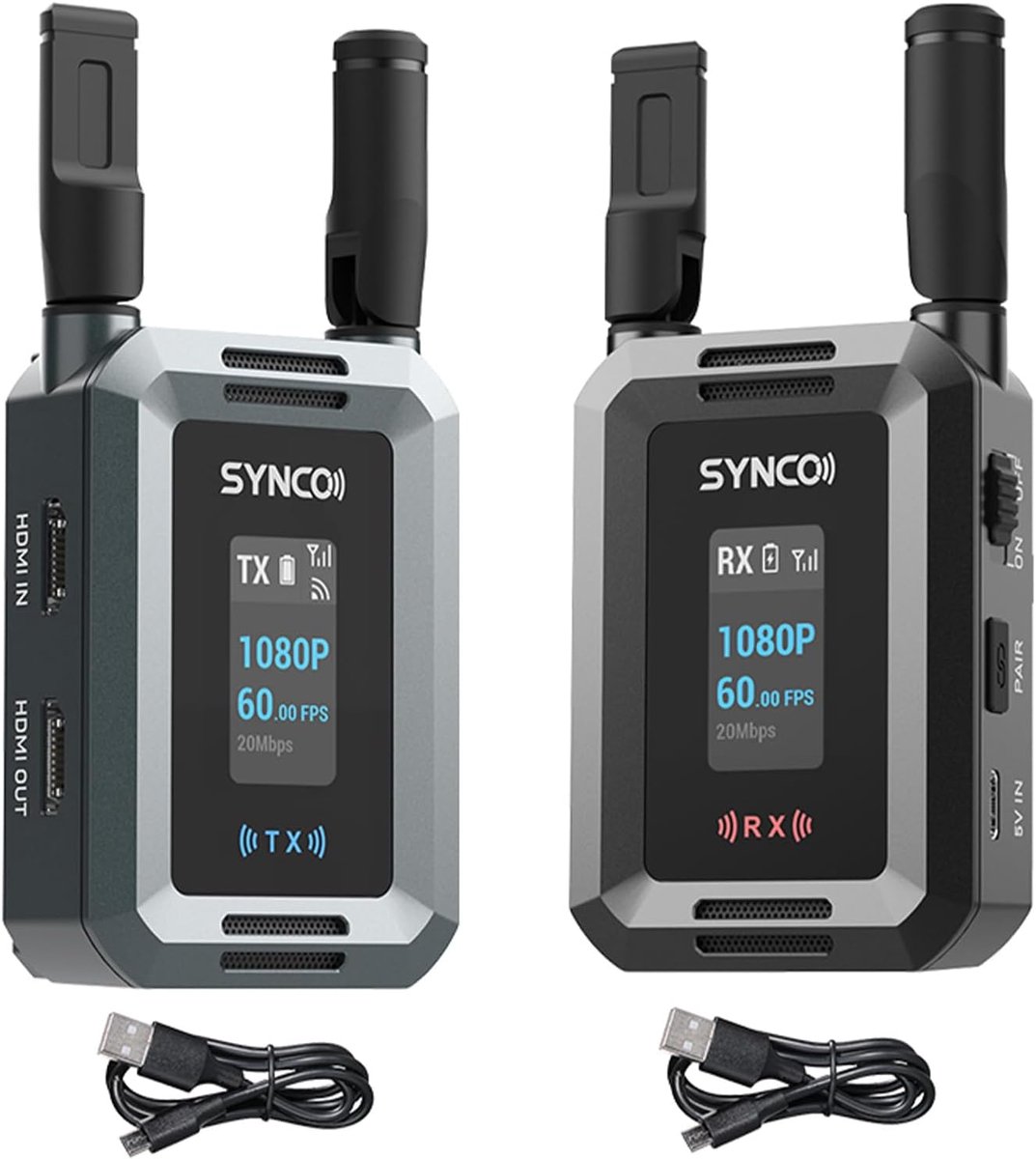 Draadloos Video Systeem - Videotransmissie Kit - Live Streaming Opnames - 300 Meter Bereik - 1080p HD Resolutie