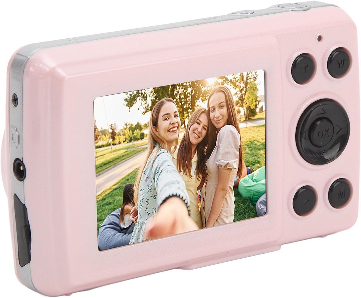Digitale Camera, 1080P 16MP Digitale Point-and-shoot-camera, 2,4 Inch HD-scherm, 16x Digitale Zoom, Autofocus,Meerassige Stabilisatie,Draagbare Reiscamera voor Kinderen,
