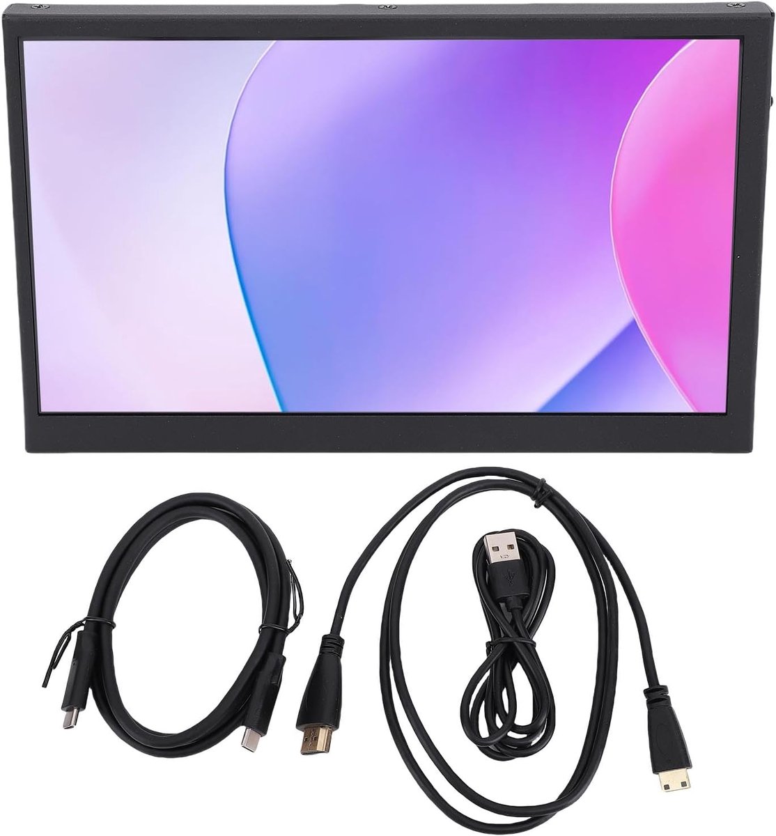 Draagbaar Scherm - Secundair Display - Extra Werkruimte - Capacitief Aanraakscherm - 7 Inch