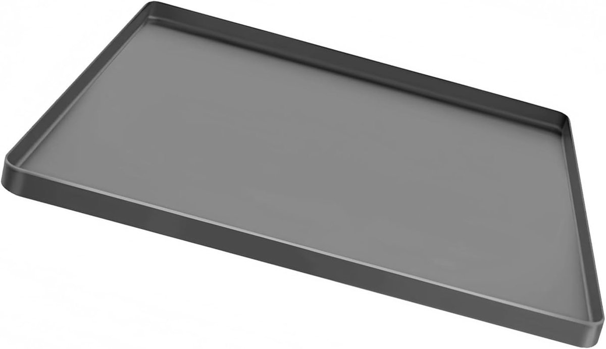 Afvoerbak Mat - Lekbak Onderlegger - Apparaat Bescherming - Opstaande Rand - 60x50cm - Zwart