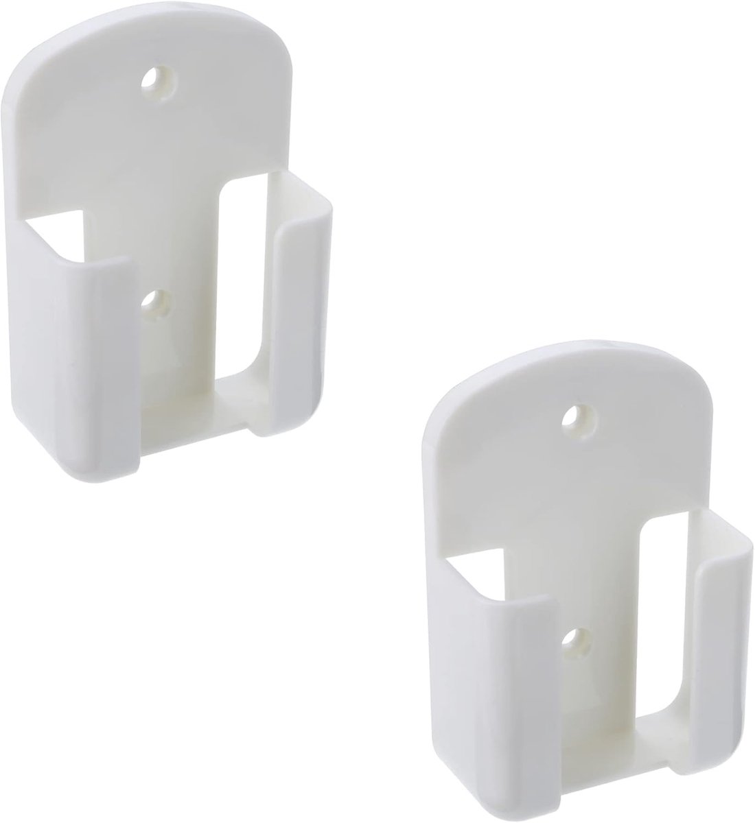 Afstandsbediening Houder - Muur Organizer - Ruimte Besparen - Dubbele Set - 61MM Breed - Wit