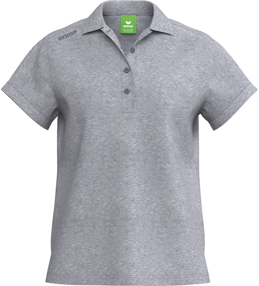 Erima Ts Polo Dames - Grey Melange | Maat: 36