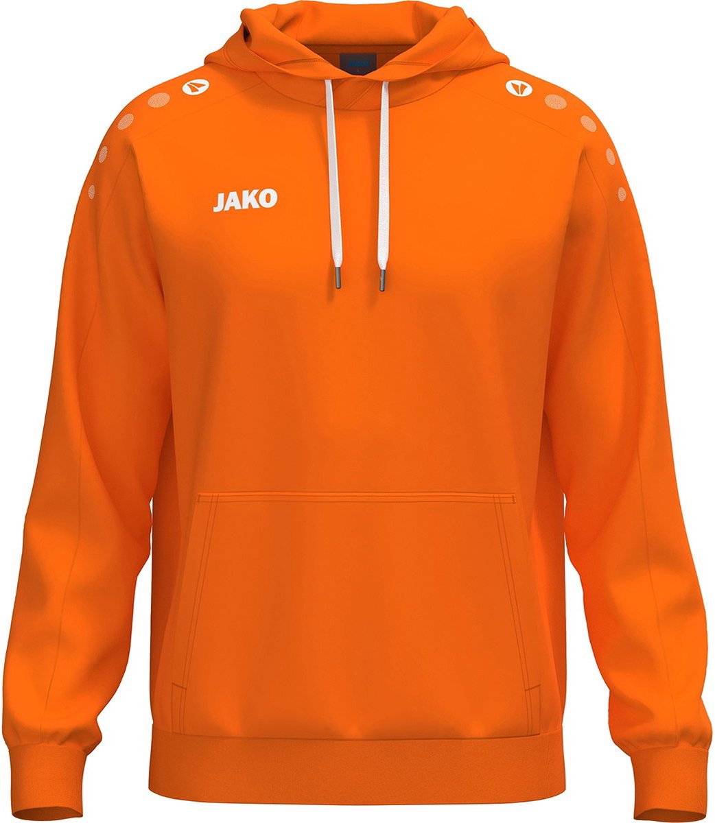 Jako One Sweater Met Kap Kinderen - Fluo Oranje | Maat: 116