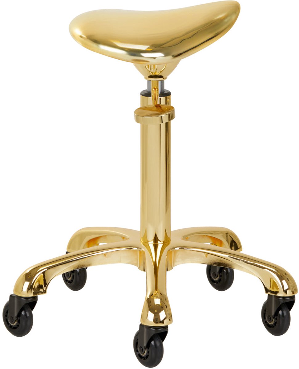 Gabbiano Kapperskruk Fine Gold – Zadelkruk – In Hoogte Verstelbaar – 54-74 cm – Luxe Eco Leder – Goud