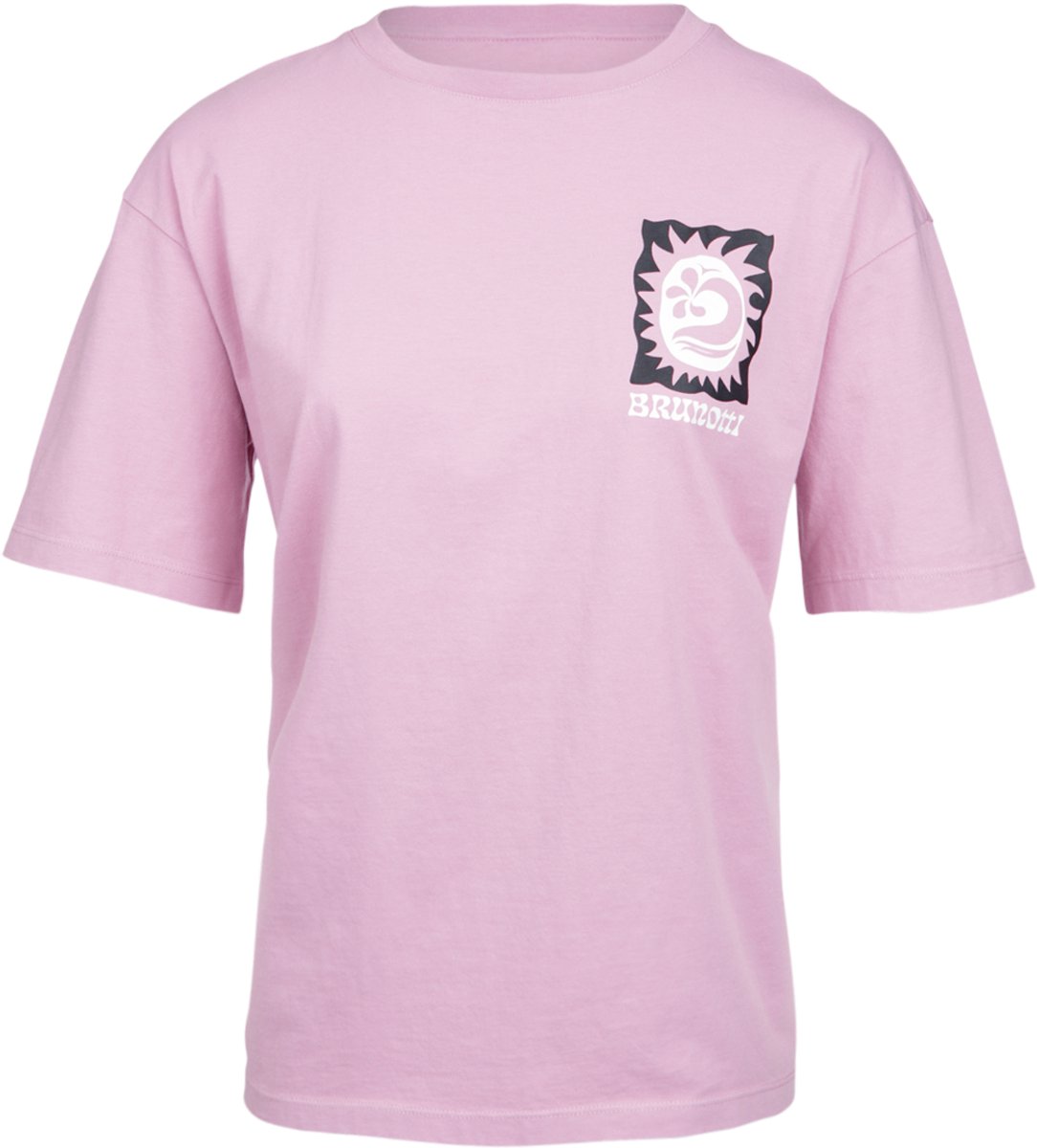 Brunotti Zelday T-Shirt Dames 100% Katoen Relaxed feed XXL Mauve Mist