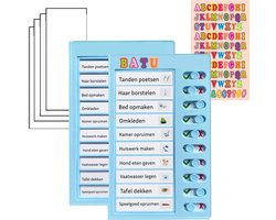To do planner – Planbord om routines op te bouwen - Dagplanner kind – Eenvoudige to do list voor iedere situatie - Takenlijst voor kinderen – Blauw