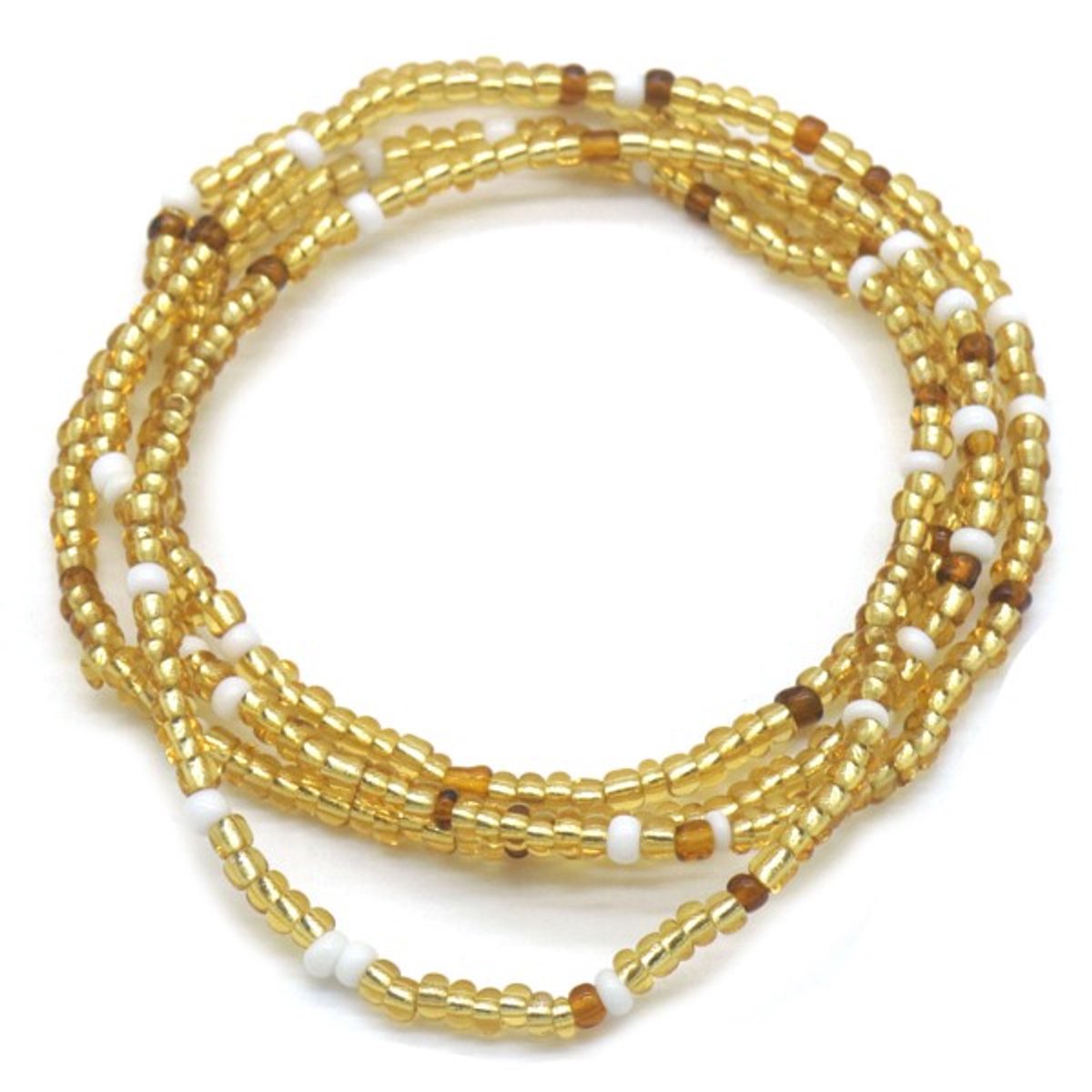 She life style - Armband Glaskralen Bruin