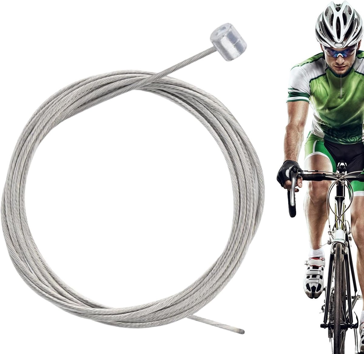 Fietsremkabel - Remkabel schakelkabels - Fiets reparatie - Roestvrij staal - 170 cm 1.5 mm