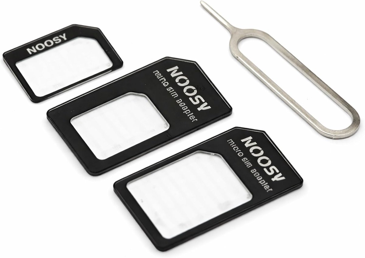SIM adapter set - Kaart converter - Telefoon wisselen - 4 Delig - 8x7x4 cm