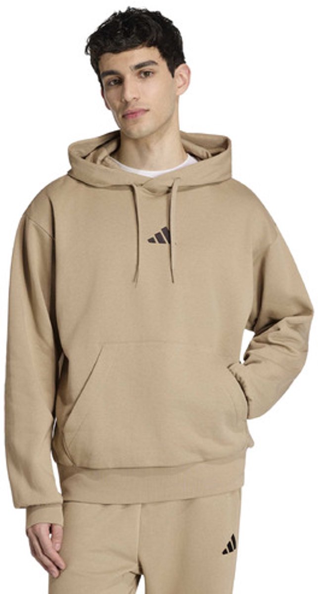 Adidas Hoodie Ess Feelcozy Heren Bruin