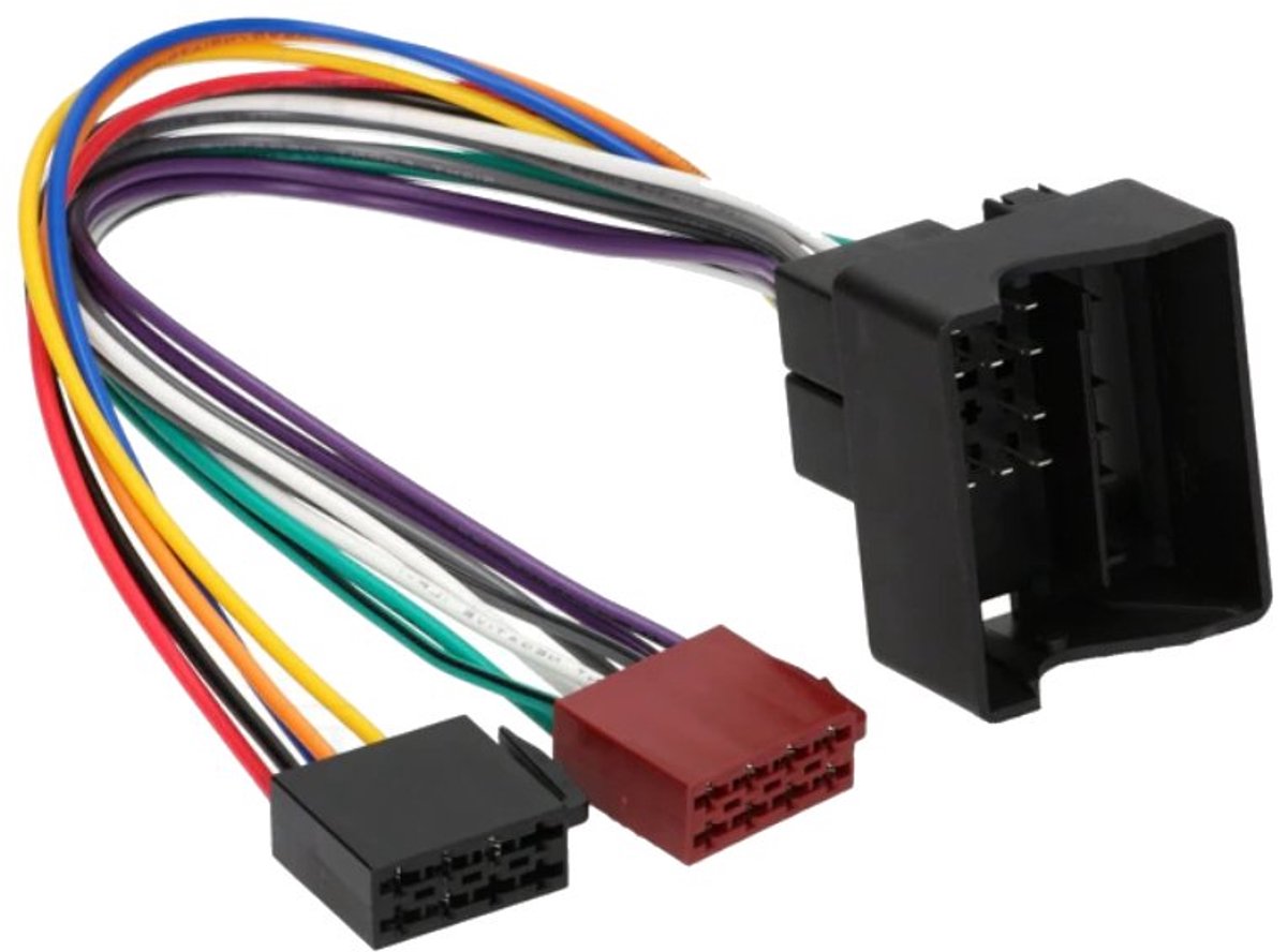Acura, BMW, Land Rover, Mini en Rover Quadlock naar ISO kabel - 0,15 meter