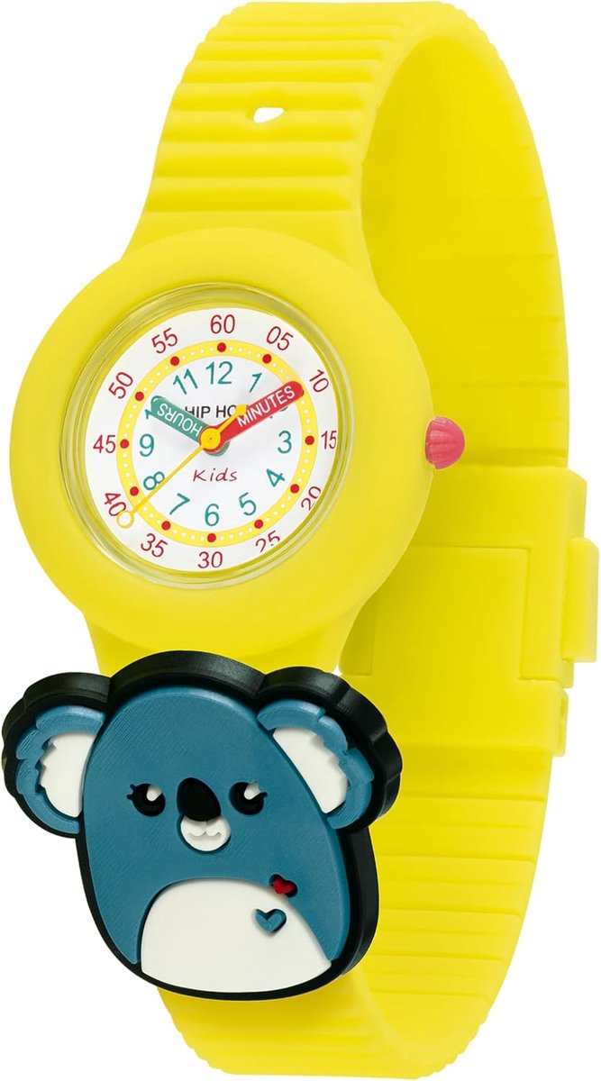 Kinderhorloge - Pols Horloge - Leren Klokkijken - Verwisselbare Pins - 32 mm Kast - Blauw