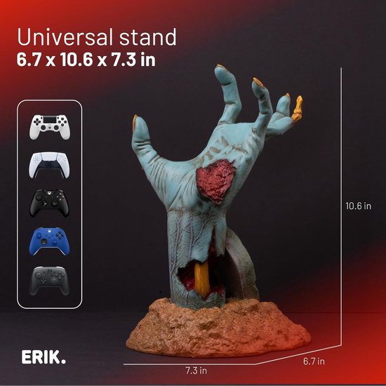 Controller en hoofdtelefoon standaard - Opslag organisator - Gaming setup - 2-in-1 ontwerp - 17 x 18.5 x 27 cm — afbeelding 2