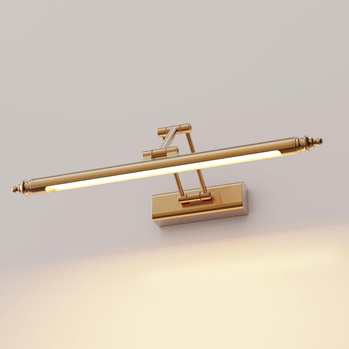Spiegellamp Badkamer - Wandlamp Fotolamp - Make-up Scheerlicht - Verstelbare Kop 270° - 60 cm 12W - Warm Wit