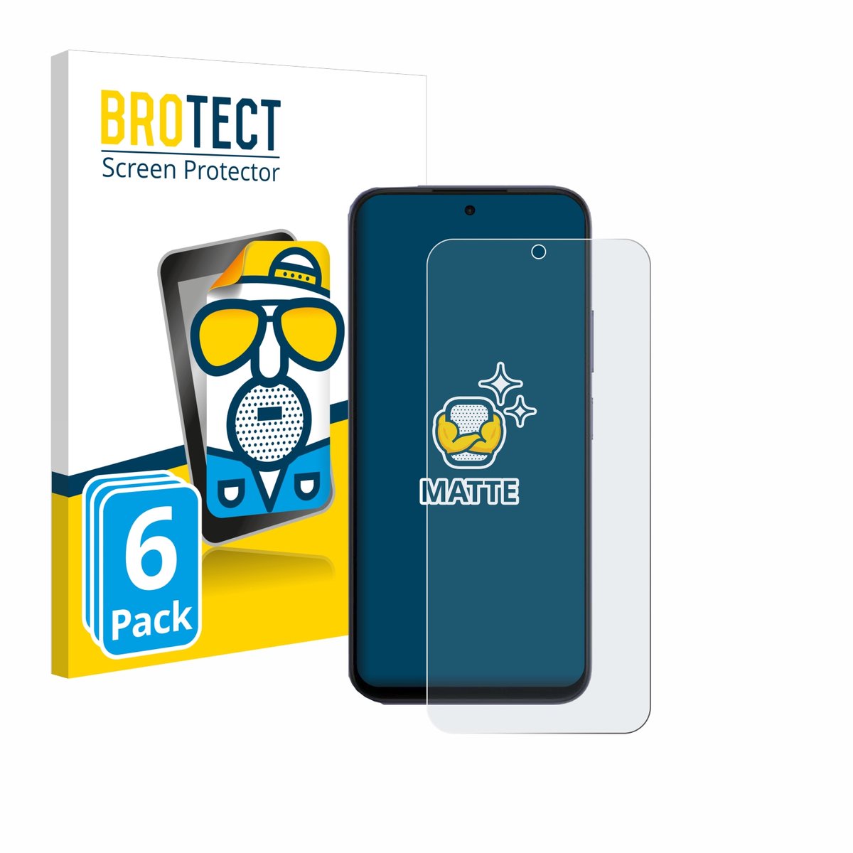 BROTECT - Screenprotector voor Oppo A6x 4G - Folie Beschermfolie matte 6 Stuks
