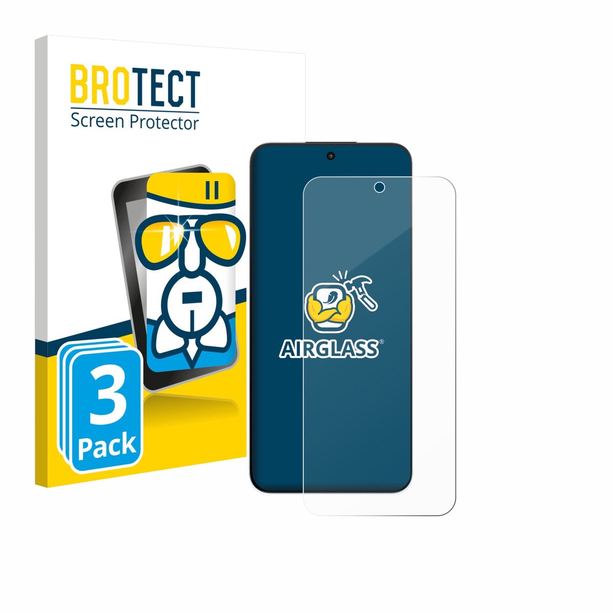 Screenprotector 3 Stuks voor Oppo A6s Pro Beschermglas transparant