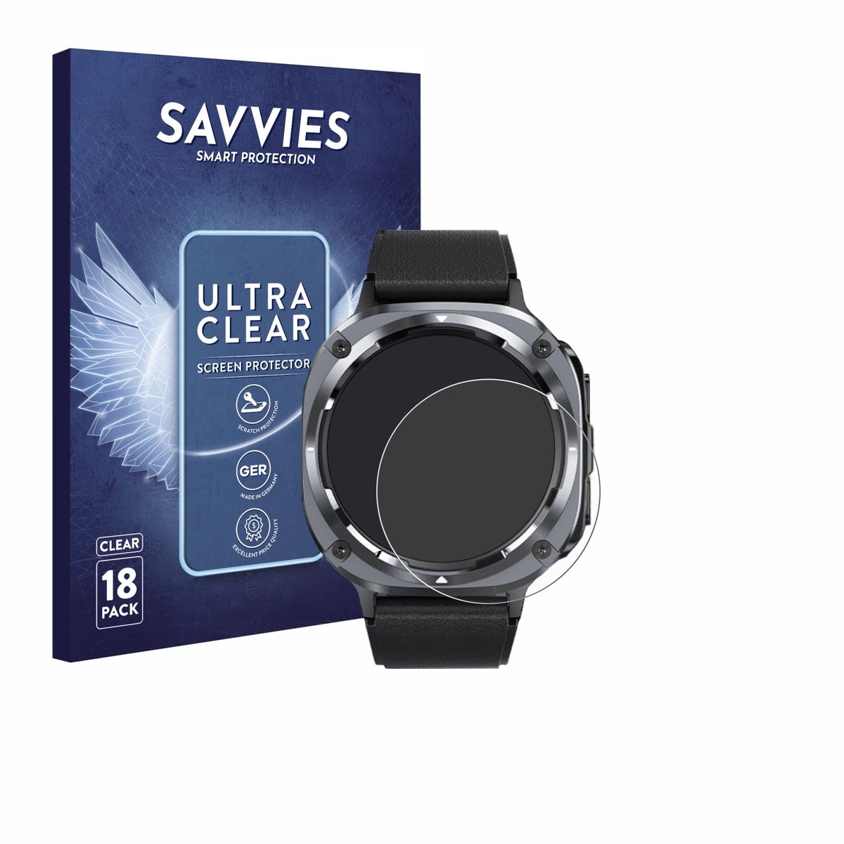 Savvies - Screenprotector voor TIMU S90+ 1.48" - Folie Beschermfolie transparant 18 Stuks
