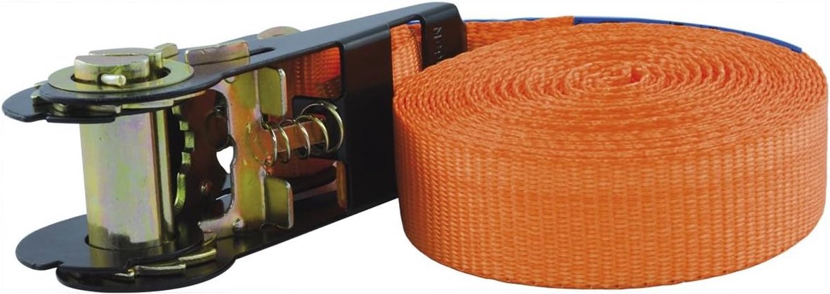 Sjorband met ratel - Spanband lading - Vastzetten lading - Eendelig ontwerp - 5 meter lengte