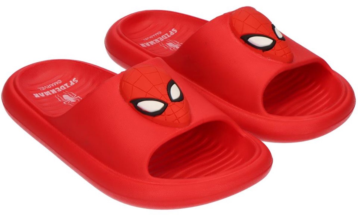 Spiderman Slippers Jongens – Rode Badslippers – Marvel – Zomerslippers – Officieel Gelicenseerd