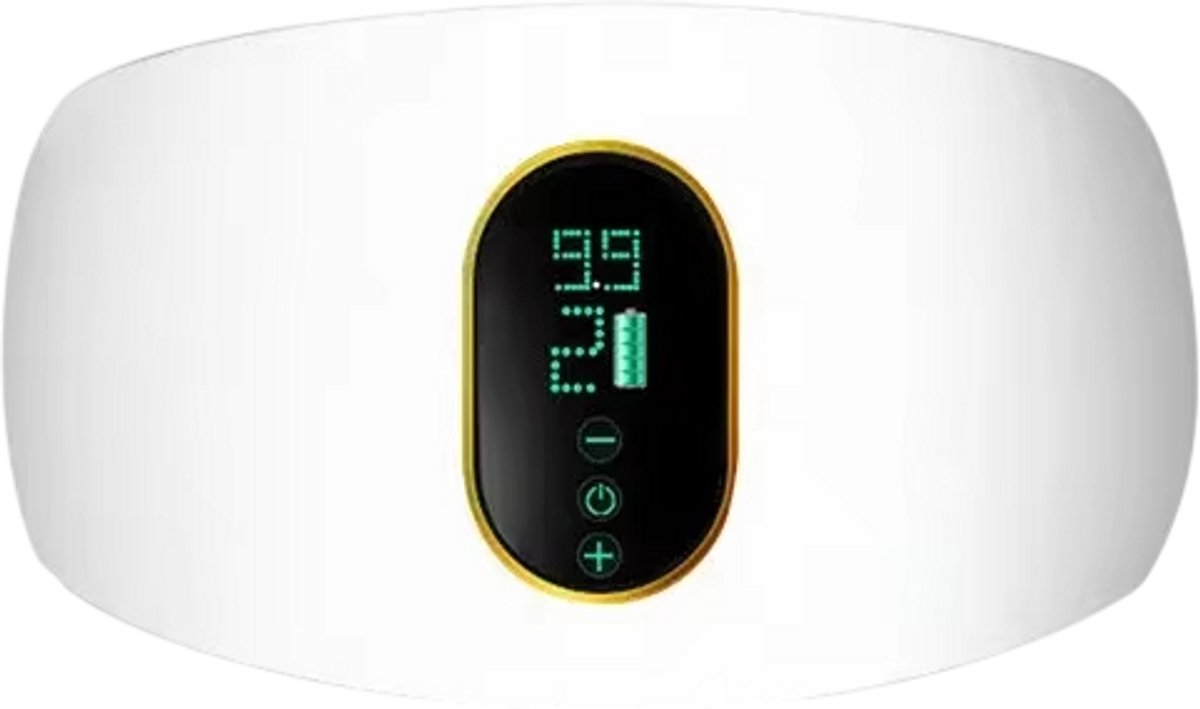 Afslank Apparaat Buikmassage Band – Anti-Cellulite Elektrische Vetverbrander voor Vrouwen, Buikvet Verbranden Lichaamsmassageapparaat - Wit
