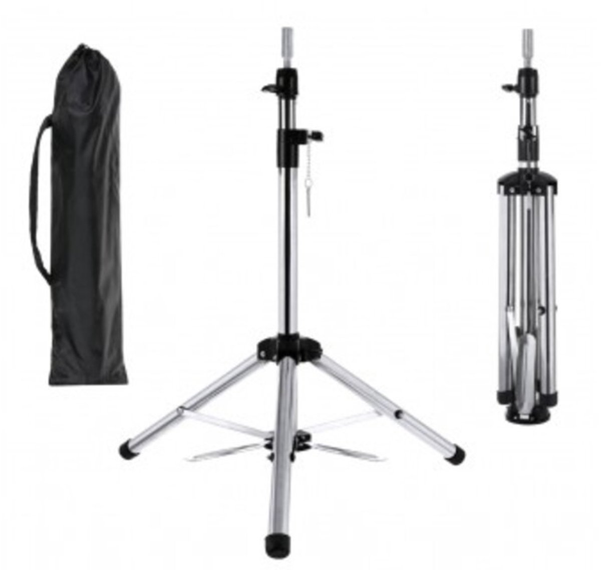 Poniks Hoge Statief Houder Voor Trainingshoofd 170cm - Professioneel - Verstelbaar, Stevig
