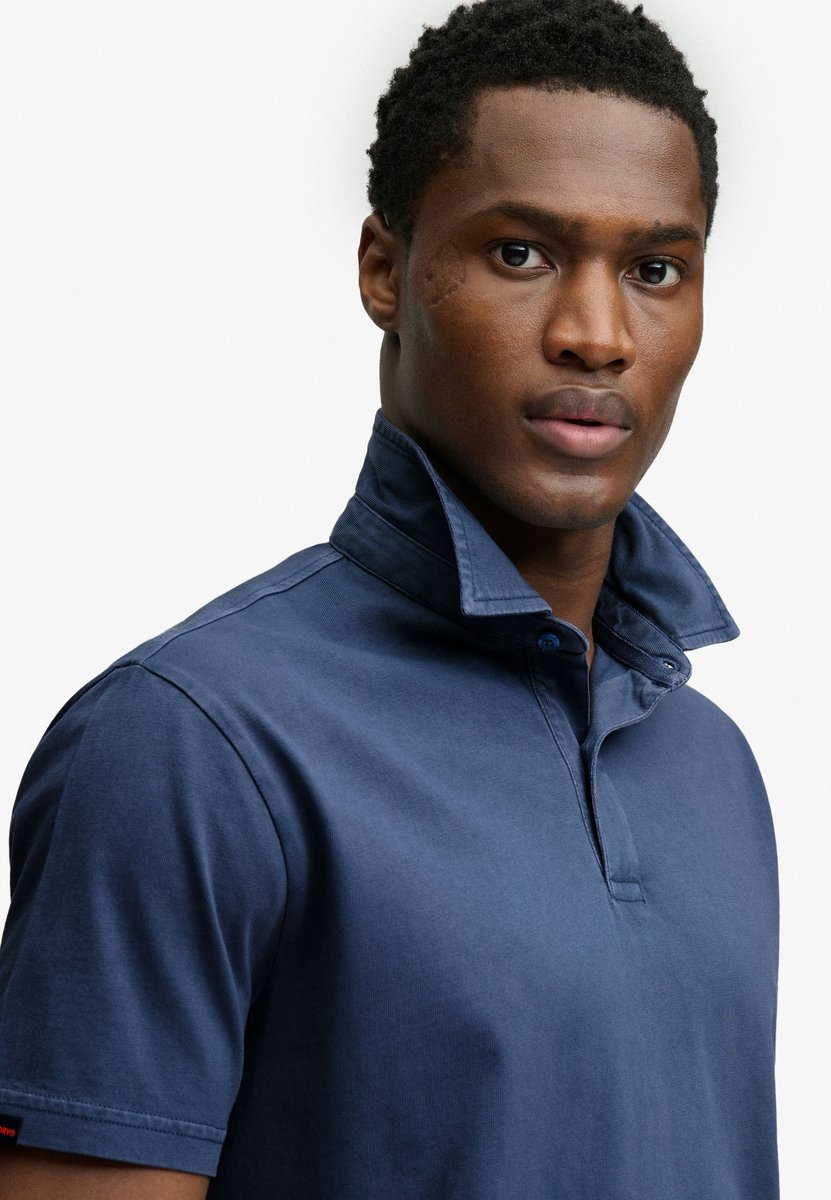 Superdry Poloshirt Essential Jersey Polo M1110509a Bottle Mannen Blauw
