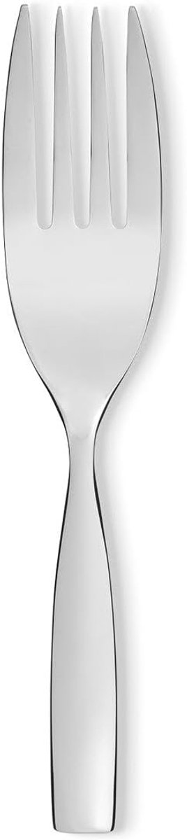 Serveervork - Dienblad Vork - Tafel Dekken - Uniek Decoratief Patroon - 4 x 27 cm - Zilver