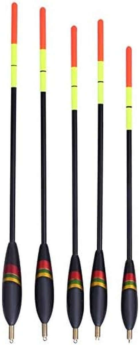 Dailygoods - Watris Veiyi Dobbers, 5 stuks zwemmervissen, waglerdobbers, foreldobbers, hengeldobbers, dobbers, dobbers, set visaccessoires van Dailygoods — afbeelding 4