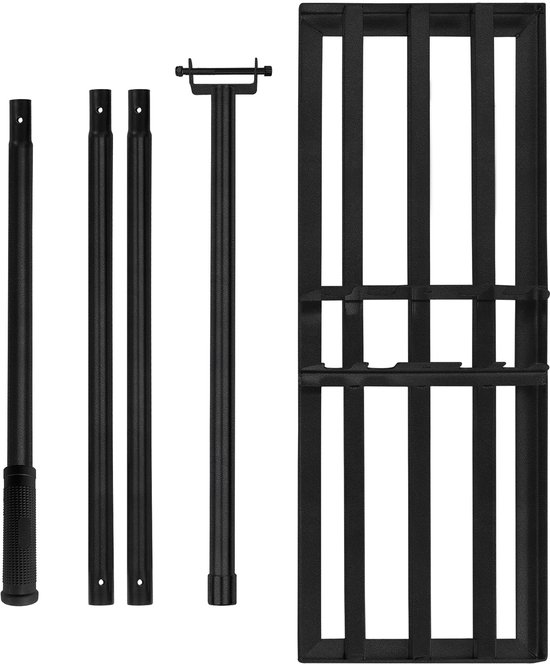Grastrimmer Hark, Egaliseerhark, Gras leveler, Golf Grashark met Handvat voor het Egaliseren van Grasoppervlakken 50x25cm, Zwart — afbeelding 2