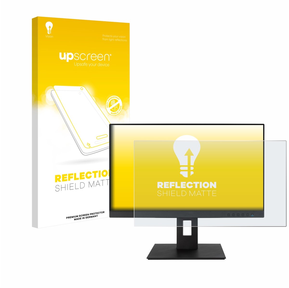 upscreen - Screenprotector voor ASUS BE24EQSB - Folie Beschermfolie anti glare matte