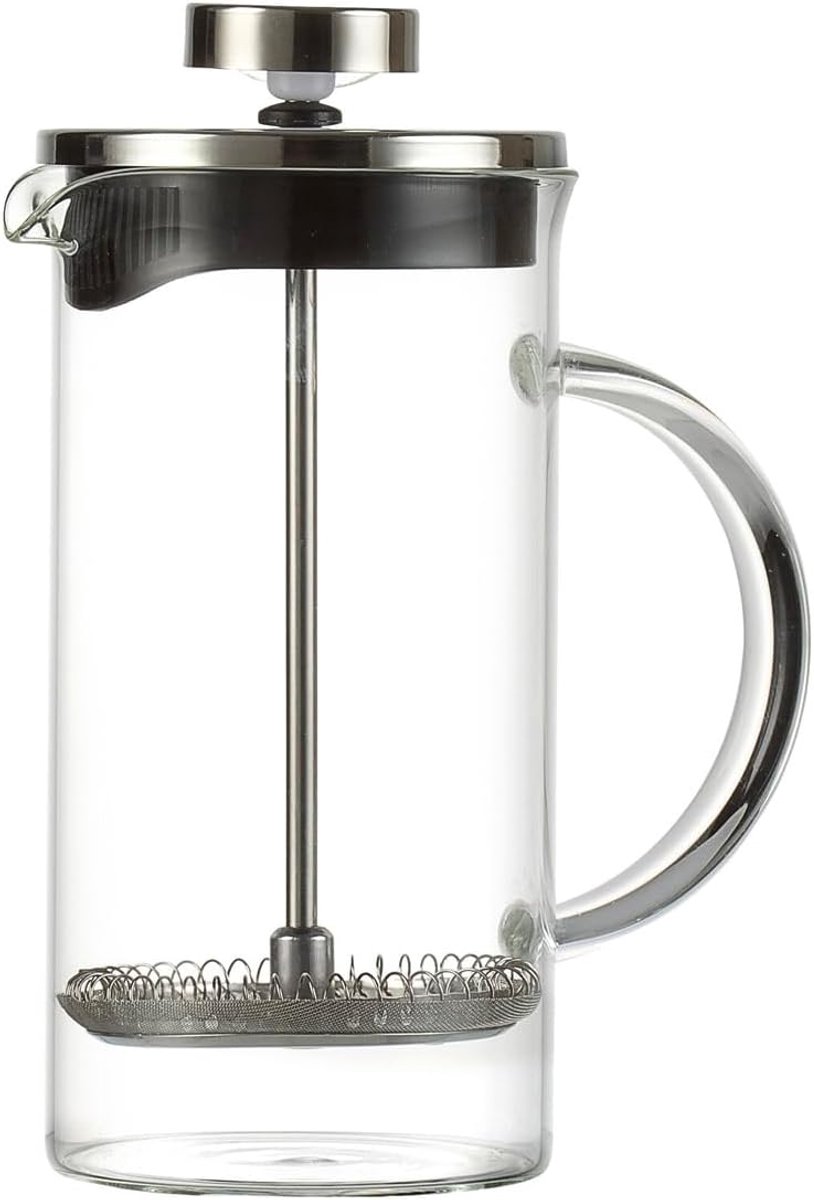 Perskoffiekan Melkschuimer - Koffiezetapparaat - Verse Koffie Maken - Dubbele Functie - 350 ml