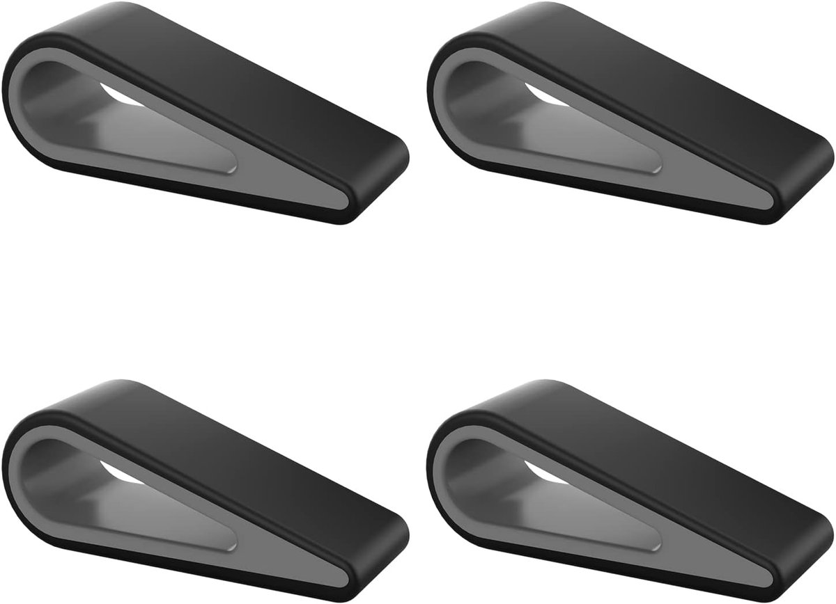 Universal Laptop Computer Keyboard Stands - 4 Pack Anti-Slip Silicone Tilting Wedge Riser Stable Kickstand - Ultra Compact Ventilated Tablet Stand Portable Elevation Feet voor Notebook Keyboard - Zwart