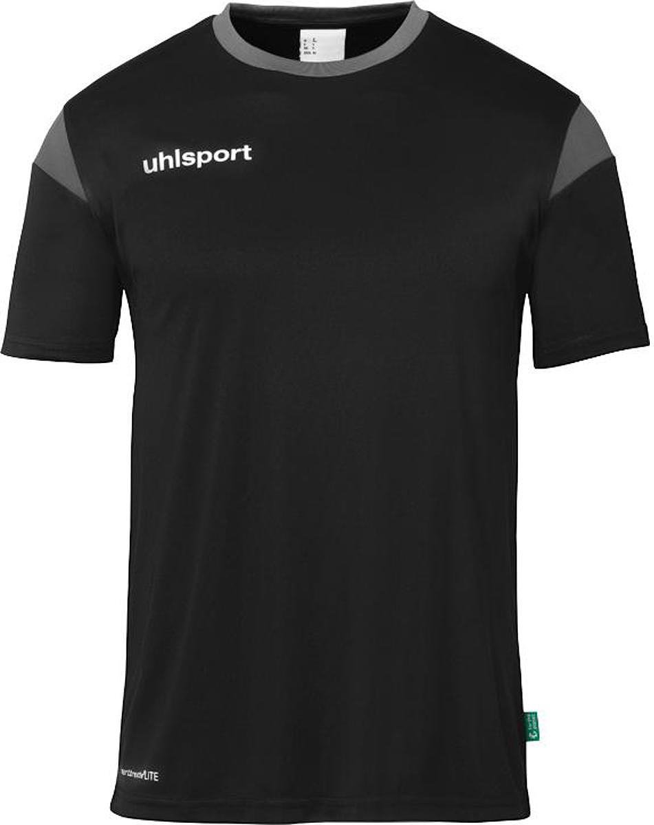 Uhlsport Squad 27 Shirt Korte Mouw Heren - Zwart / Wit | Maat: 2XL